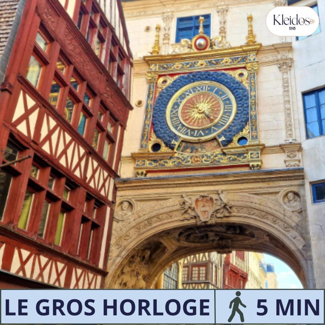 Olympe By Kleidos, Appartement 4P, Rue Calme, Centre Historique, Proche Gare Rouen Exterior foto